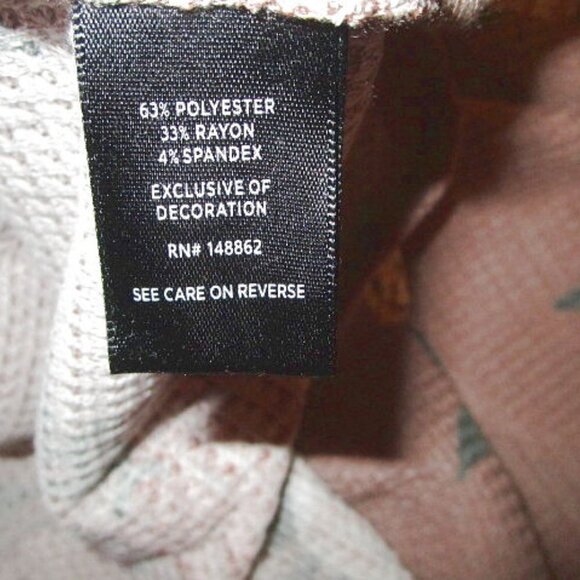 Torrid Waffle Knit Henley Top Size 1X Lace Thermal V-Neck Tunic Cottagecore Boho - Picture 11 of 11